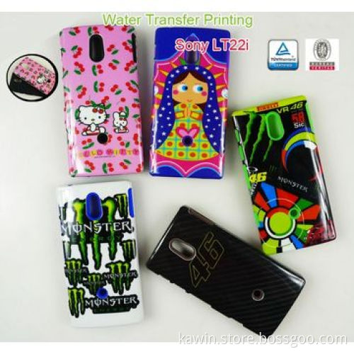Water Transfer Printing PC + Silicone Cover for Sony ST26i